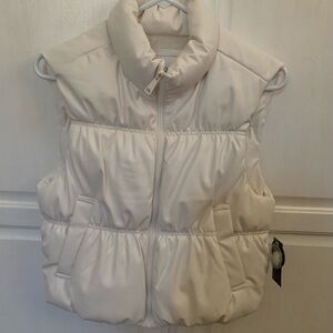 Ci Sono Cream Puffer Vest